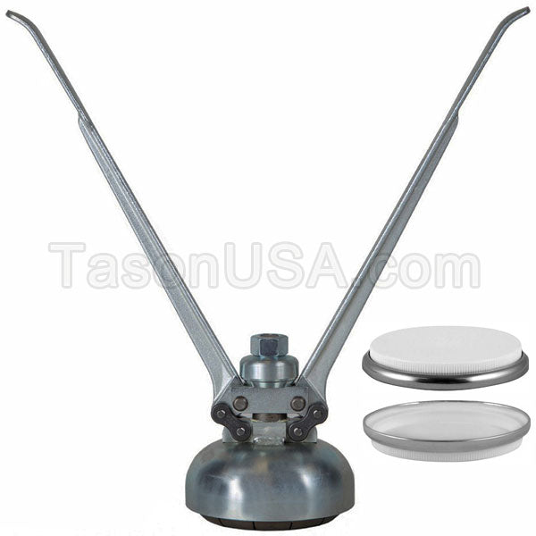 3.5 inch Manual Crimper For 90mm Plastic Capseal With Aluminum Ring