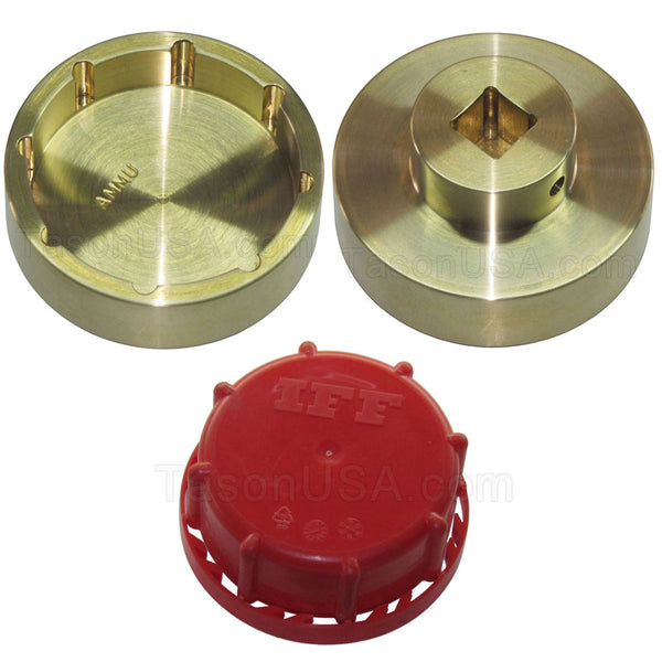 51mm Brass Socket Adapter for Plastic Screw Caps of DIN 51