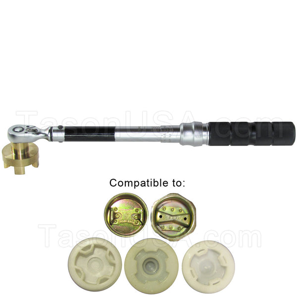 Manual Precision Drum plug torque wrench - 2 inch Round & Hexagon Metal Bung