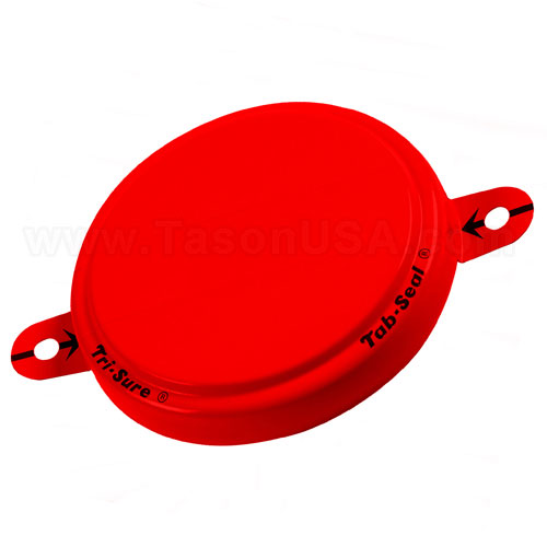 2 inch Tab-Seal Steel Capseal with Corner Gasket 70mm Red